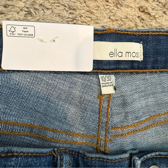 Ella Moss Dark Blue Straight Jeans - Picture 2 of 10